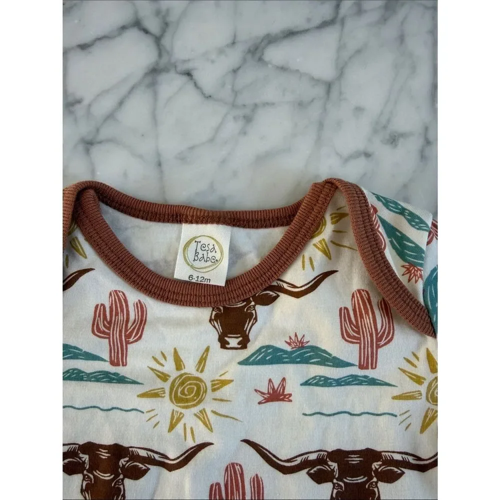 Tesa Babe Western Country Onesie Sz 6-12 Mo NWOT